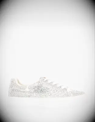 Betsey Johnson rhinestone wedding sneakers