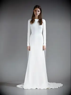 23 bryllupstøj med bådhals for at få et klassisk udseende ubestridt