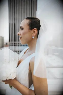 Shoulder wedding veil 