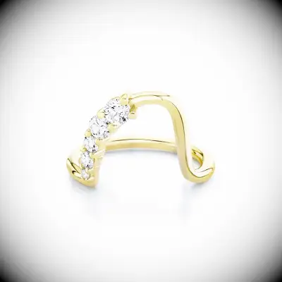 White Diamond Lucy Wave Ring