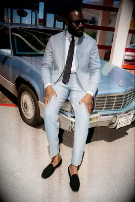 Blue wedding suit from Suitsupply