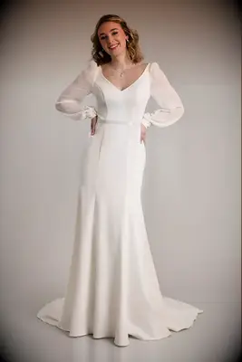 Long sleeve wedding dress
