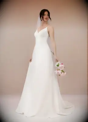 Minimalistic wedding dress