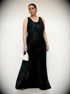 Reformation silk floral plus size fall wedding guest dress