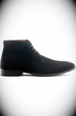 Black suede men