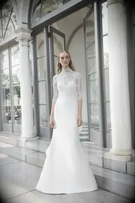 Sareh Nouri lace wedding dress for Jewish bride