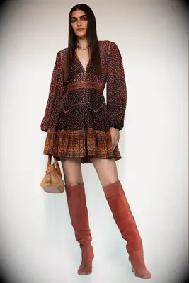 Ulla Johnson mini Western wedding guest dress