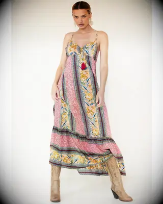 Band of the Free Western wedding guest dress