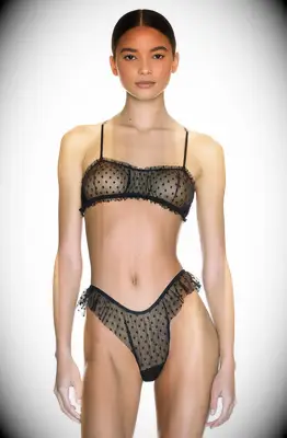 Revolve Sheer Dot Bralette