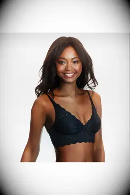 affordable black lingerie bralette with convertible straps