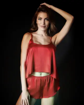 Red Cami Set from Journelle