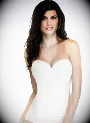 Strapless White Corset
