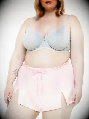 Heavenly Satin Pink Sleep Short