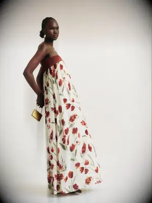 Reformation boho mother of the bride floral dress