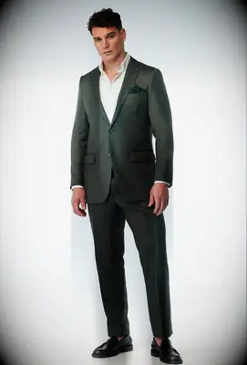 Forest green suit