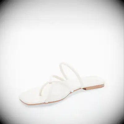 White strappy sandal