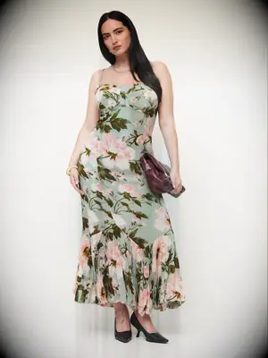 Long blossom Spring dress