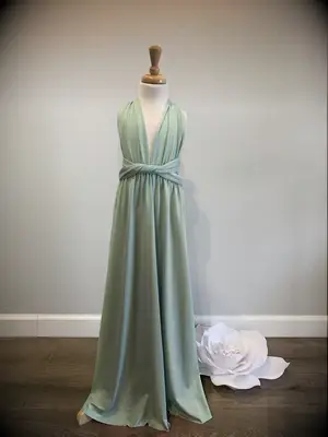 infinity wrap dress with v neck