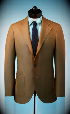 Linen 70s-inspired suit by Spier & MacKay. 