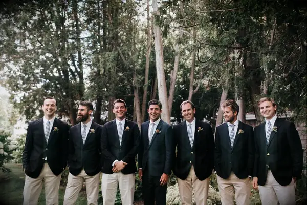 Ivy league inspired wedding menswear