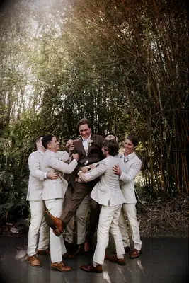 Brown and tan wedding menswear inspo