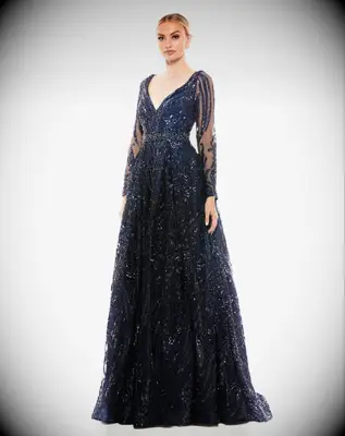 Mac Duggal sequin MOB dress