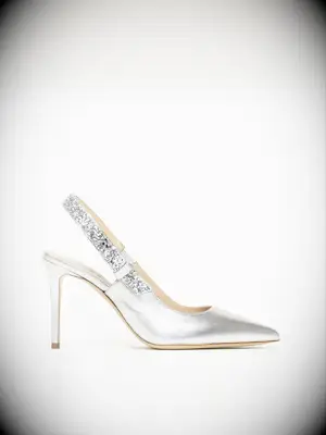 M.Gemi Beatrice Silver Metallic Pumps