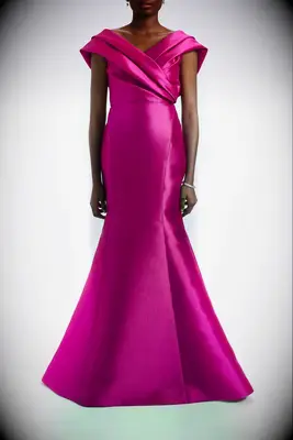 Amsale pink mother-of-the-bride dress