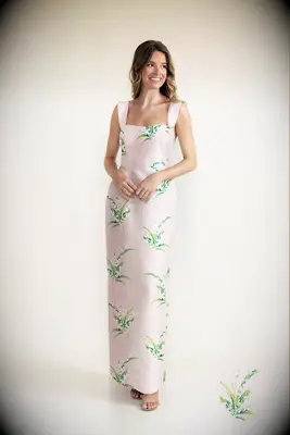Minimalist floral mother-of-the-bride dress from Lula Kate