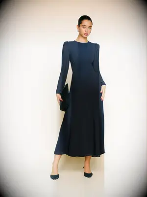 Reformation long sleeve bridesmaid dress