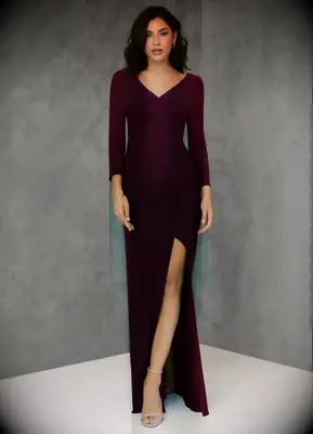 Azazie knit long sleeve bridesmaid dress
