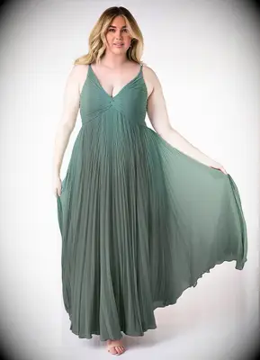 Azazie green bridesmaid dress