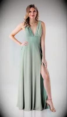 Kennedy Blue sage green bridesmaid dress
