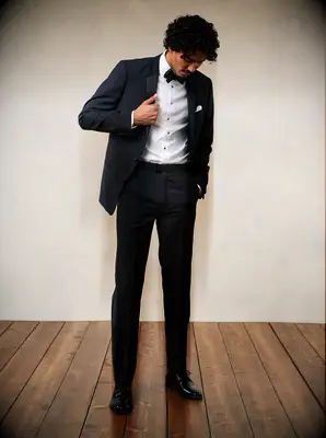 The Black Tux tuxedo Catholic wedding guest suit