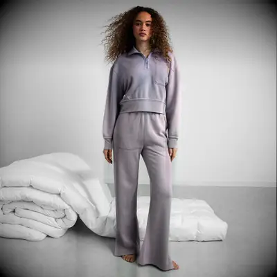 Silk and cotton reversible sweat set anniversary gift for girlfriend