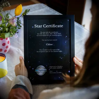 Name a Star anniversary gift for girlfriend