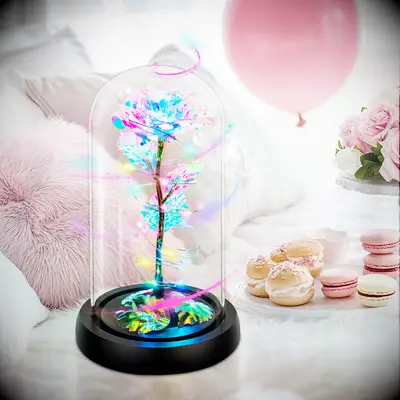 Galaxy rose anniversary gift for girlfriend