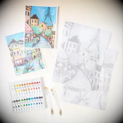 Painting kit married couple gift