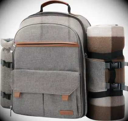 Insulated picnic backpack married couple gift