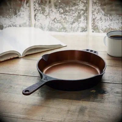 Engraved cast iron skillet gift for married couple