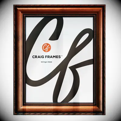 copper colored picture frame for the best wedding anniversary gift