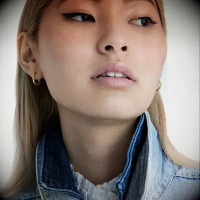 Classic gold hoop earrings