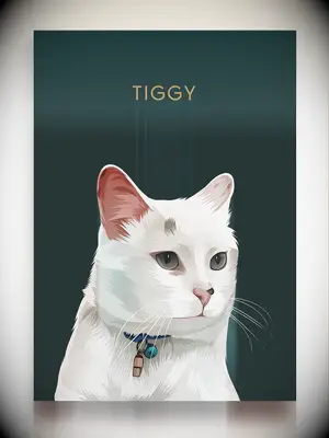 Personalized pet portrait