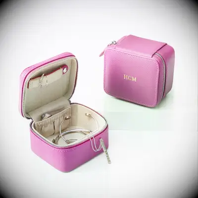 personalized travel jewelry case