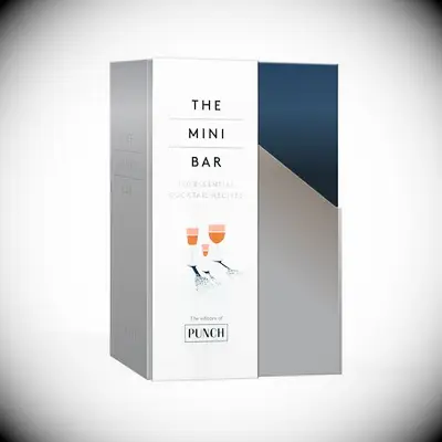 A selection of cocktail recipe books called The Mini Bar by PUNCH, from Walmart