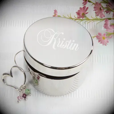 Engraved keepsake box