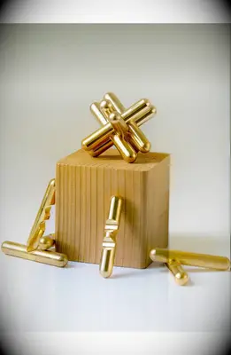 Brass desk puzzle 21st anniversary gift