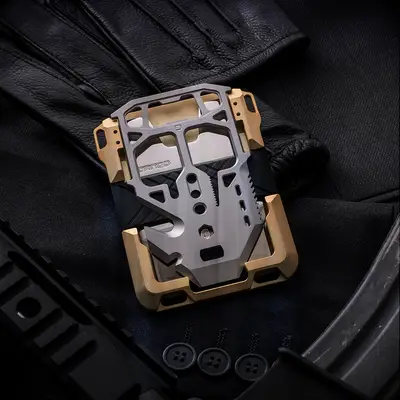 Nickel-plated wallet 21st anniversary gift