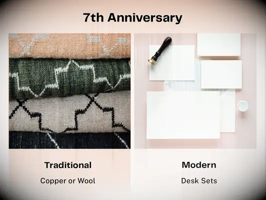 7th anniversary gifts