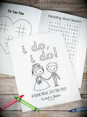 Ring bearer coloring and activity book ring bearer gift